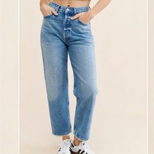 AGOLDE 90’s high rise cropped jeans
